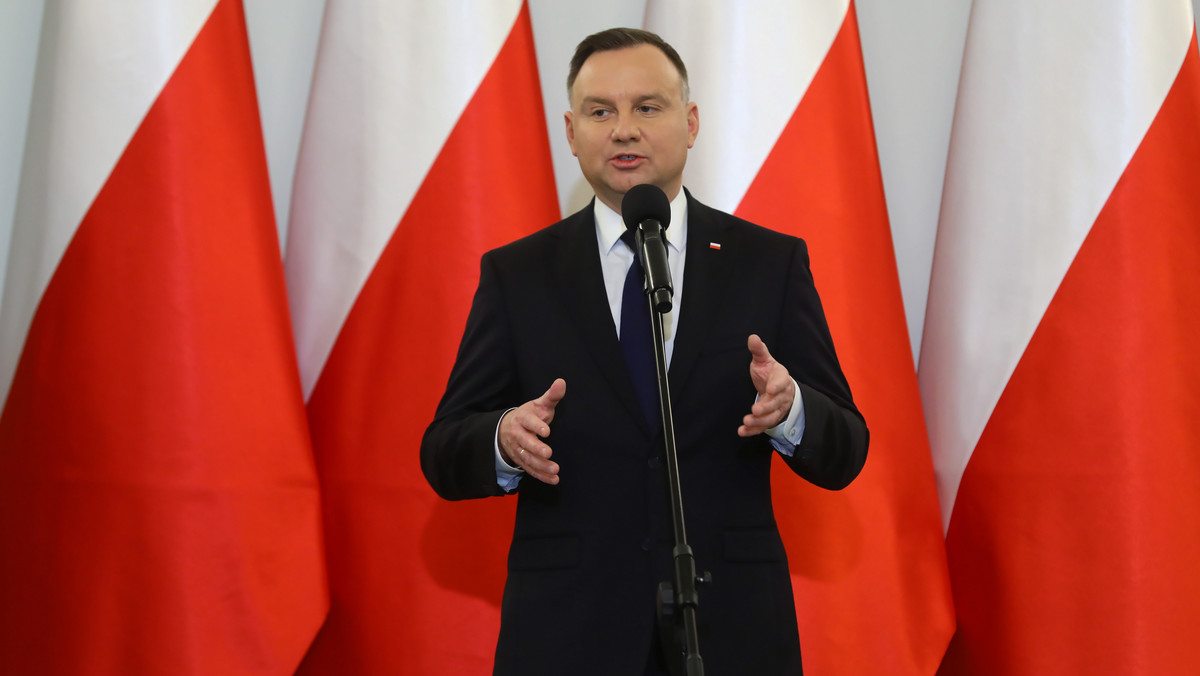 Andrzej Duda na zamkniętym spotkaniu klubu PiS