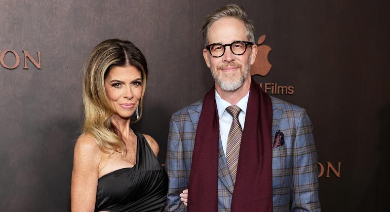 Joey McFarland and guest attend the LA premiere of Emancipation on Wednesday.Matt Winkelmeyer/Getty Images