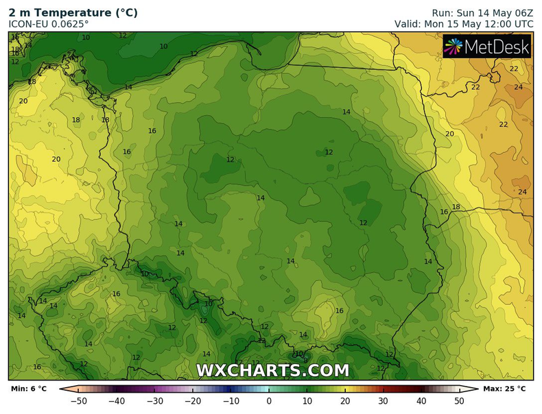 Temperatura zacznie stopniowo spadać