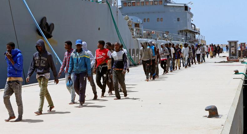 Migrants débarqués