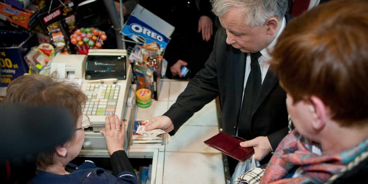 Marzec 2011 r. i zakupy Jarosława Kaczyńskiego.