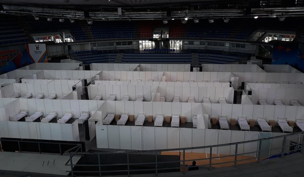 Hala Čair improvizovana bolnica