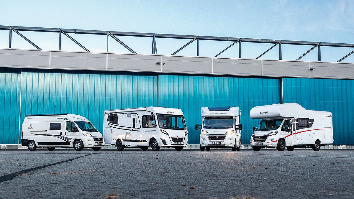 Porównanie czterech rodzajów kamperów XGO XVan 5, Sunlight A 70