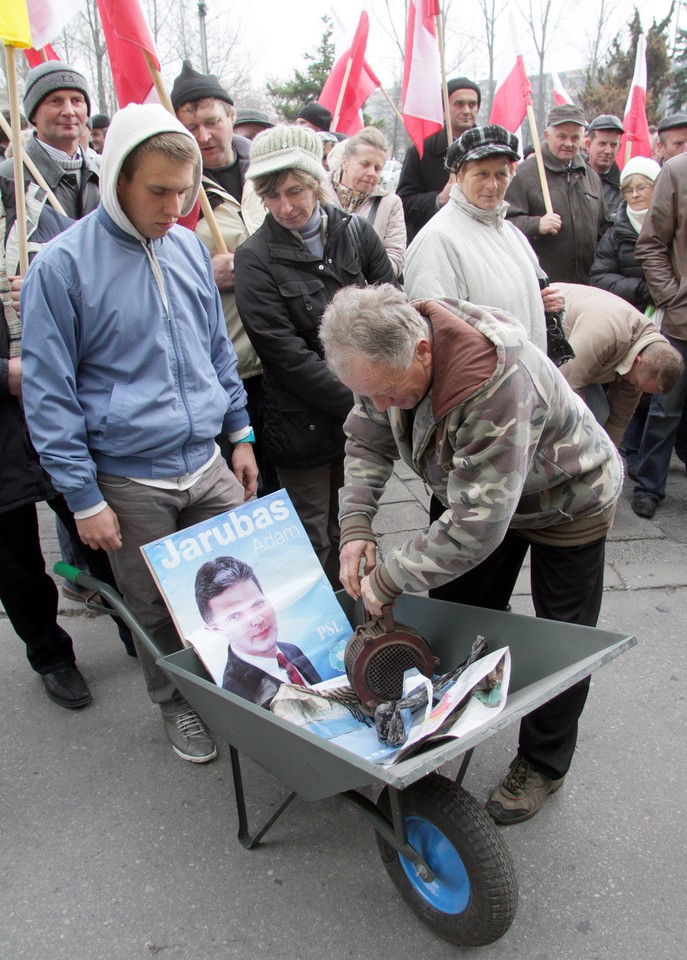 Protest hodowców ogórków