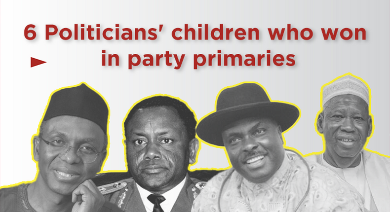 Children of Politicians who won primaries