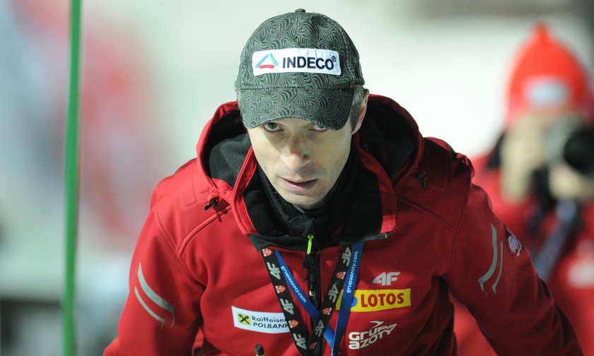 Trener polskich skoczków narciarskich Łukasz Kruczek 