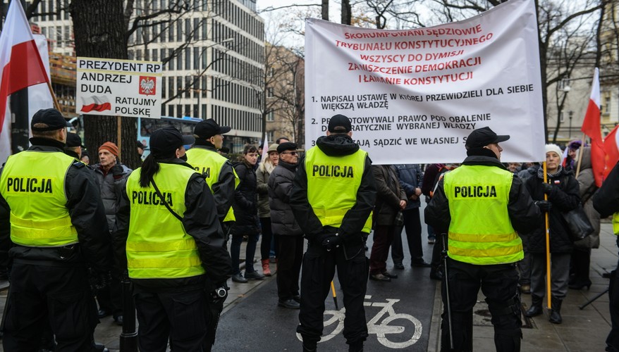 Manifestacje przed Trybunałem Konstytucyjnym