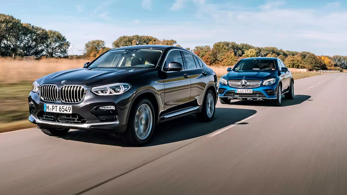 BMW X4 xDrive 20d kontra Mercedes GLC 250 d 4Matic Coupe