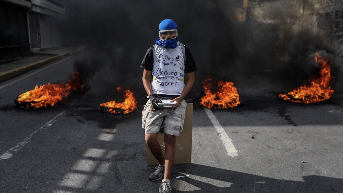 VENEZUELA CRISIS (Security forces break up opposition march in Caracas)