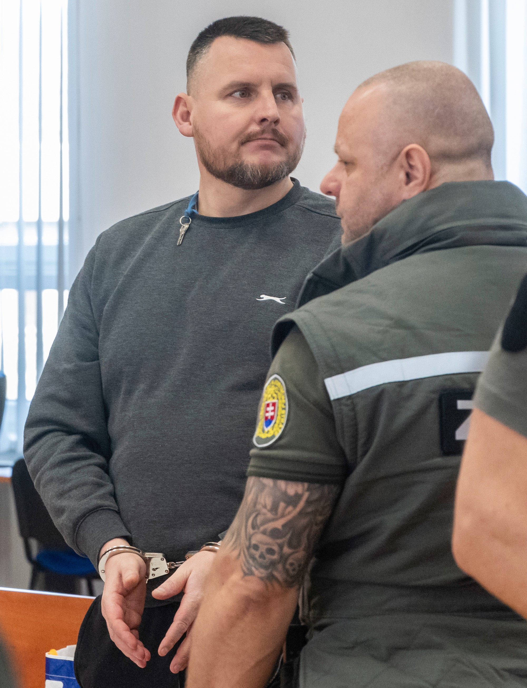 Daniel Bombic na súde. 