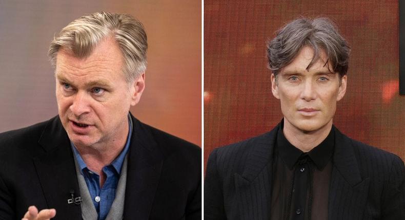 Oppenheimer director Christopher Nolan (left) and the film's lead actor, Cillian Murphy (right).Nathan Congleton/NBC via Getty Images; Neil Mockford/FilmMagic via Getty Images