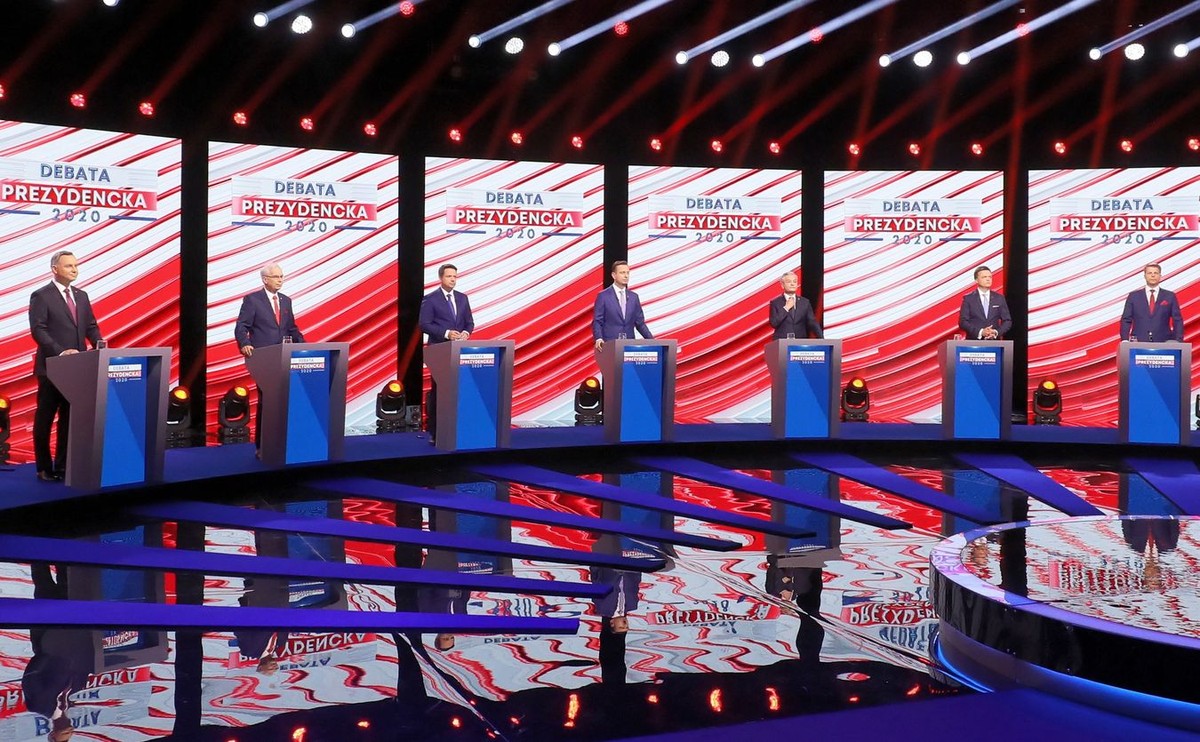 Andrzej Duda, Rafał Trzaskowski, Szymon Hołownia, Robert Biedroń, Władysław Kosiniak-Kamysz, Waldemar Witkowski, Mirosław Piotrowski