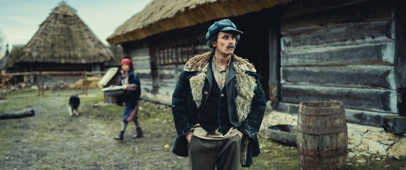 Adam Bobik na planie filmu "Sami Swoi. Początek"