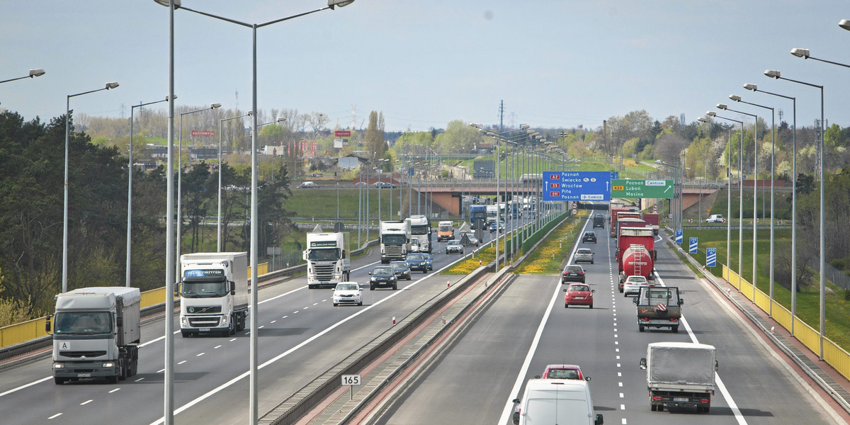 W 2018 r. autostrada A2 na wysokości Poznania ma zostać poszerzona do trzech pasów