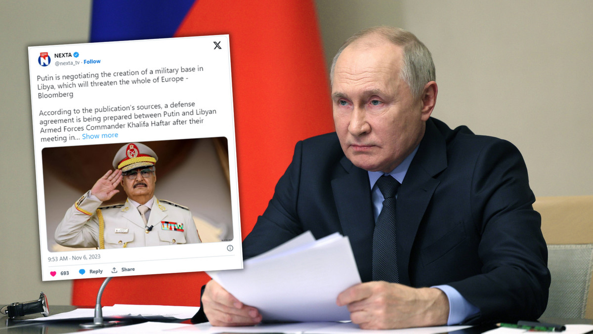 Putin chce utworzyć swój "przyczółek" na Europę. Baza wojskowa w Libii