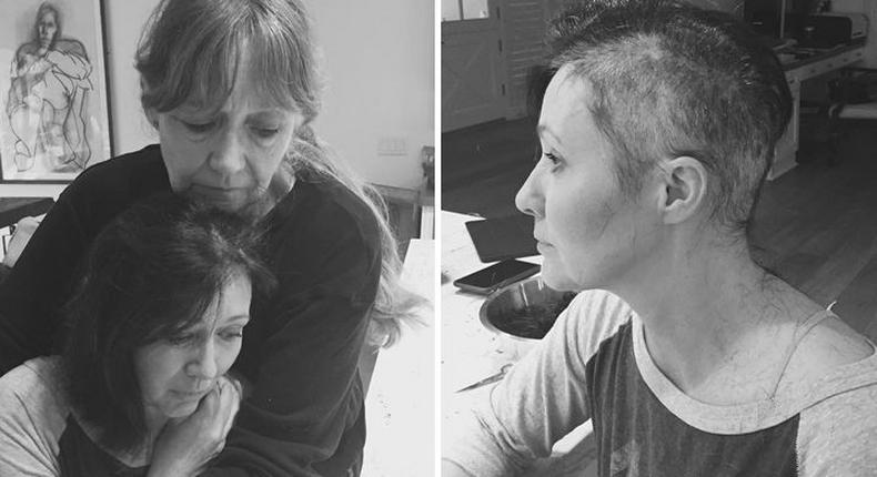 Shannen Doherty shaves head as she battles Cancer