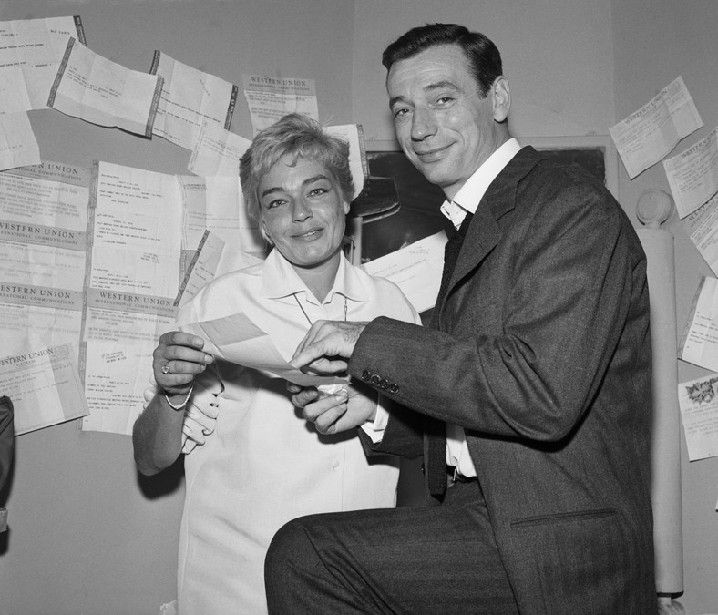 Yves Montand z żoną Simone Signoret (1959 r.)