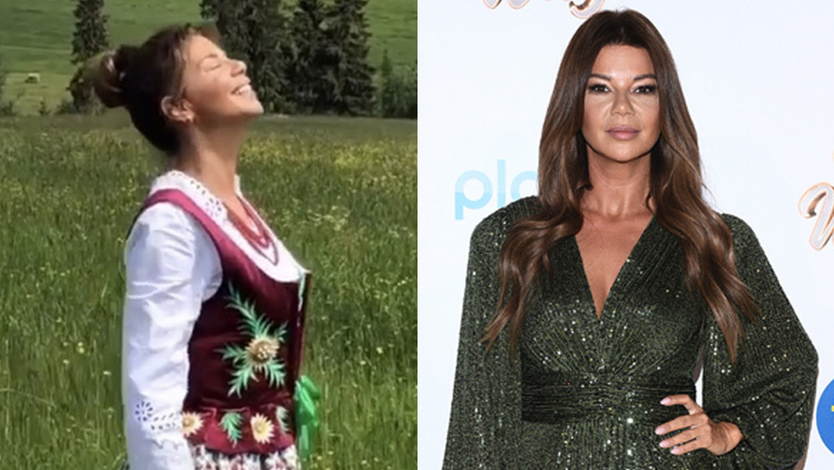 Edyta Górniak na Podhalu. Poszła na procesję stroju góralskim [INSTAGRAM]