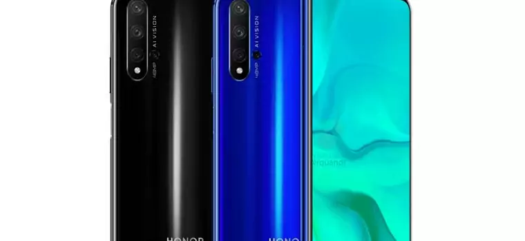 Honor 20 z poczwórnym aparatem i dziurką w wyświetlaczu