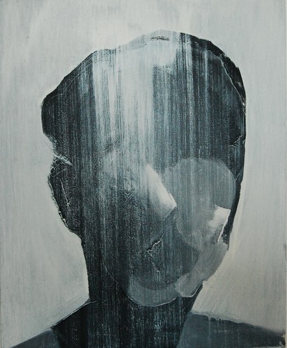 'Szkice do portretu 30', Cezary Bednarczyk, olej na płótnie, 50x40 cm