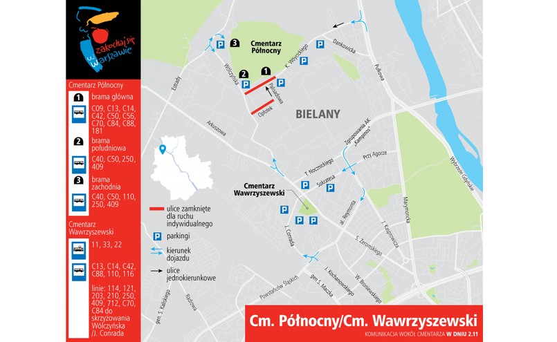 CMENTARZ PÓŁNOCNY I WAWRZYSZEWSKI