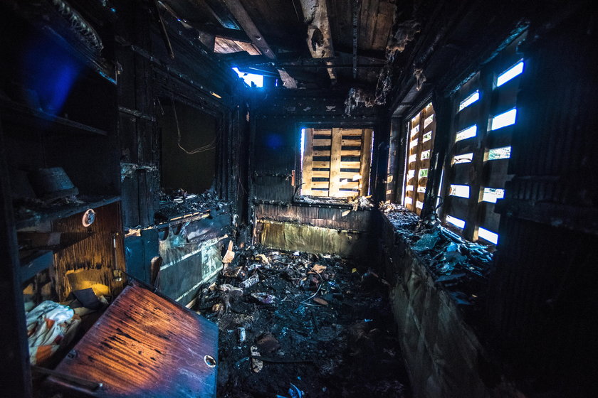 Krzystyna Odziemczewska straciła dom  w wyniku pożaru