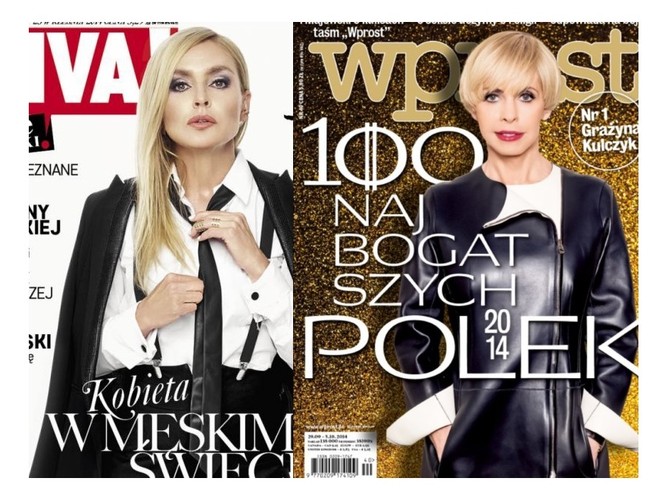 Monika Olejnik i Grażyna Kulczyk na okładkach