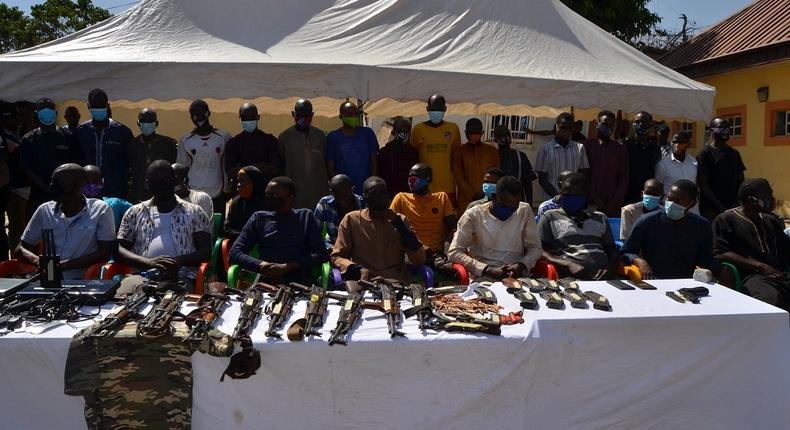 Police in Bauchi parade 20 suspects of various criminal activities/Illustration. [Twitter/@PoliceNG]