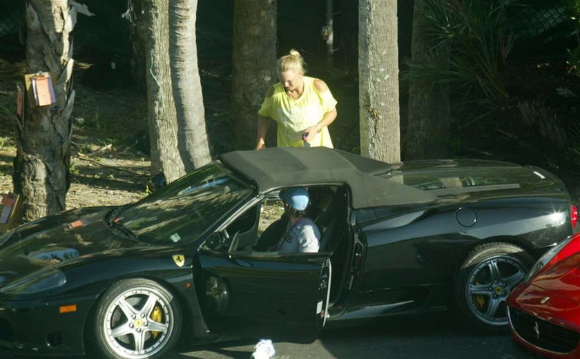 Caroline Wozniacki w Ferrari