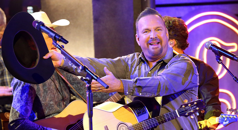 Garth Brooks performs onstage during the 53rd annual CMA Awards at the Bridgestone Arena on November 13, 2019 in Nashville, Tennessee.