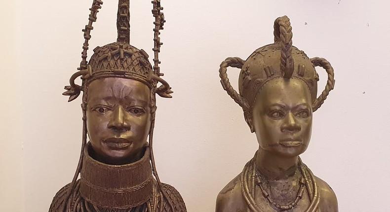 Two Benin Bronzes which the Church of England intend to return to Nigeria [Lambeth Palace]