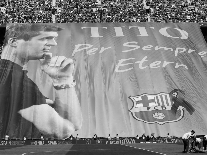Tito Vilanova (ur. 17 września 1968, zm. 25 kwietnia 2014) - Zaczynał jako asystent Pepa Guardioli. Przez cztery lata (2008-12) wspólnie zdobyli 14 trofeów dla Barcelony. Po odejściu Guardioli Vilanova został pierwszym trenerem katalońskiego klubu. W pierwszym sezonie sięgnął po mistrzostwo Hiszpanii. Po sezonie zakończonym mistrzostwem Hiszpanii dla Barcy Vilanova zrezygnował z pracy z powodu nawrotu nowotworu ślinianki.