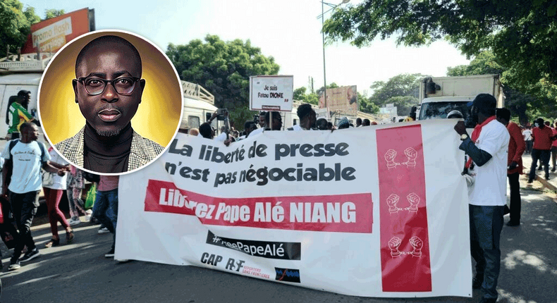 Manifestation-de-la-Presse-au-Senegal-pour-la-libération-du-journaliste-Pape-Alé-Niang | Pulse