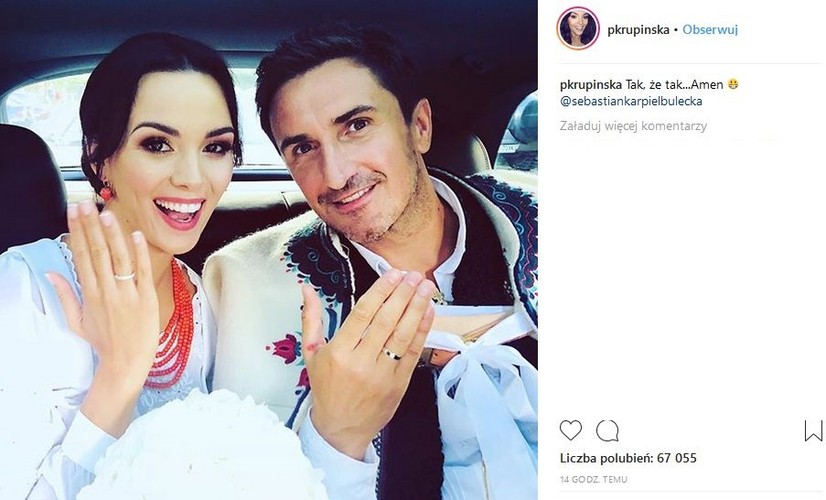 ślub Pauliny Krupińskiej i Sebastiana Karpiela-Bułecki