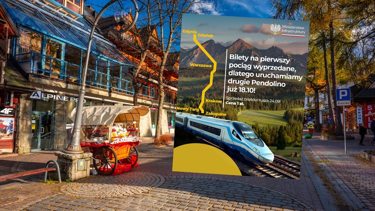 Bilety na Pendolino do Zakopanego błyskawicznie się rozeszły. Minister ogłasza nowość