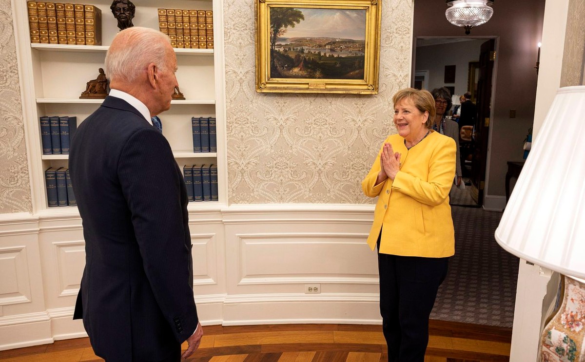 Joe Biden i Angela Merkel