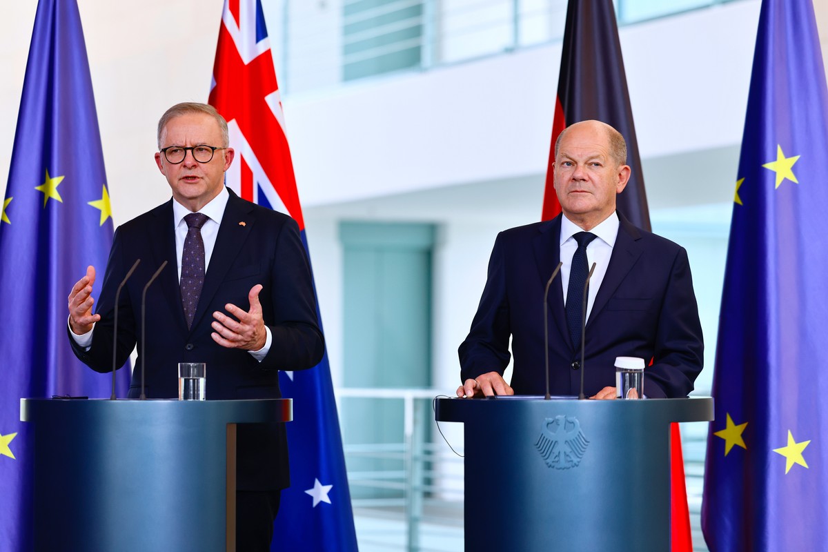 Anthony Albanese i Olaf Scholz