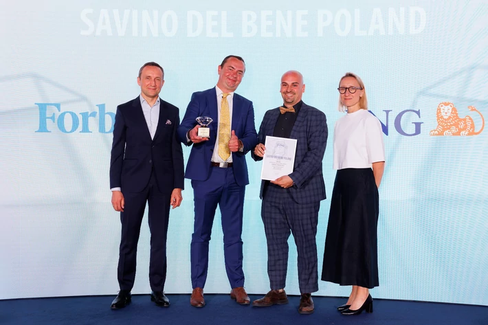 SAVINO DEL BENE POLAND SP. Z O.O. - zwycięzca w kategorii firm z rocznym przychodem powyżej 250 mln zł.