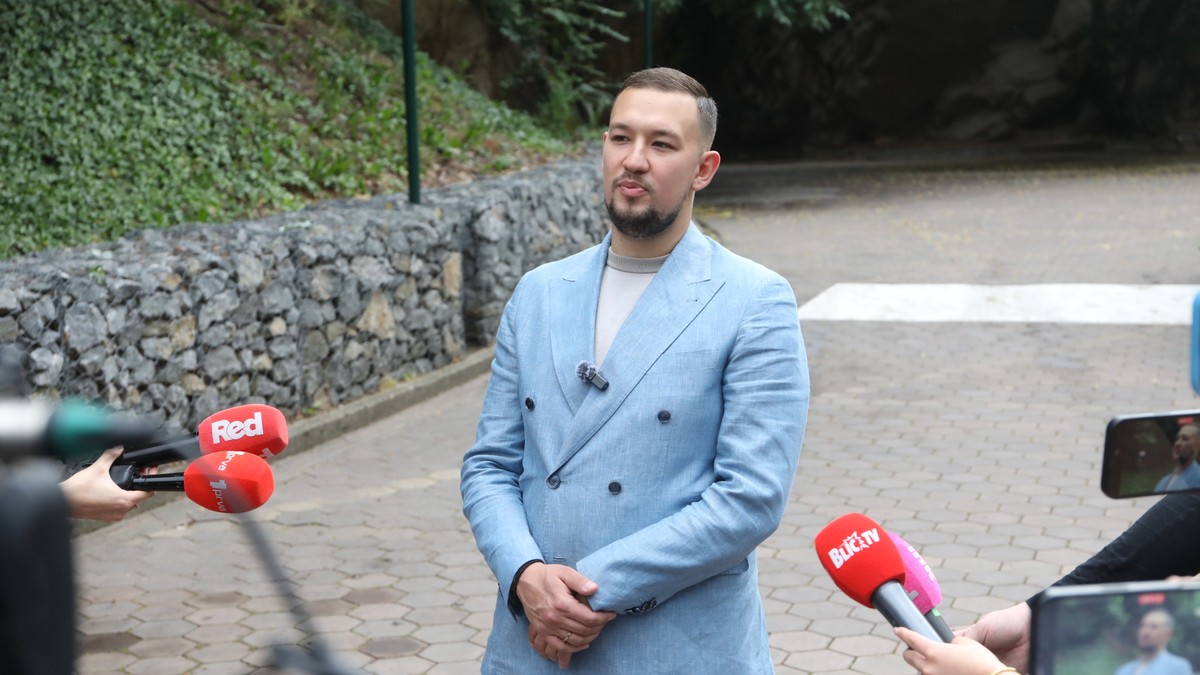 Uroš Živković krsti sina