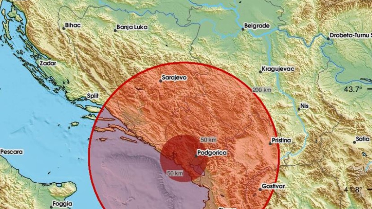 Jak zemljotres pogodio Crnu Goru