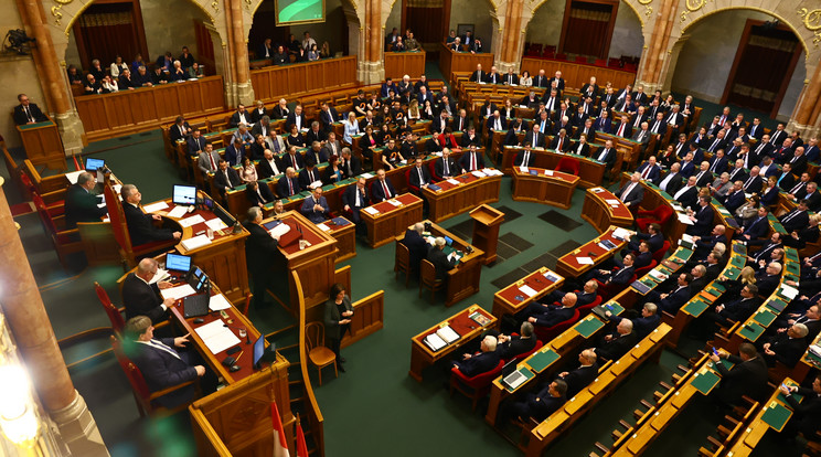 A kormányt kérdezik a képviselők a parlamentben/Fotó Zsolnai Péter