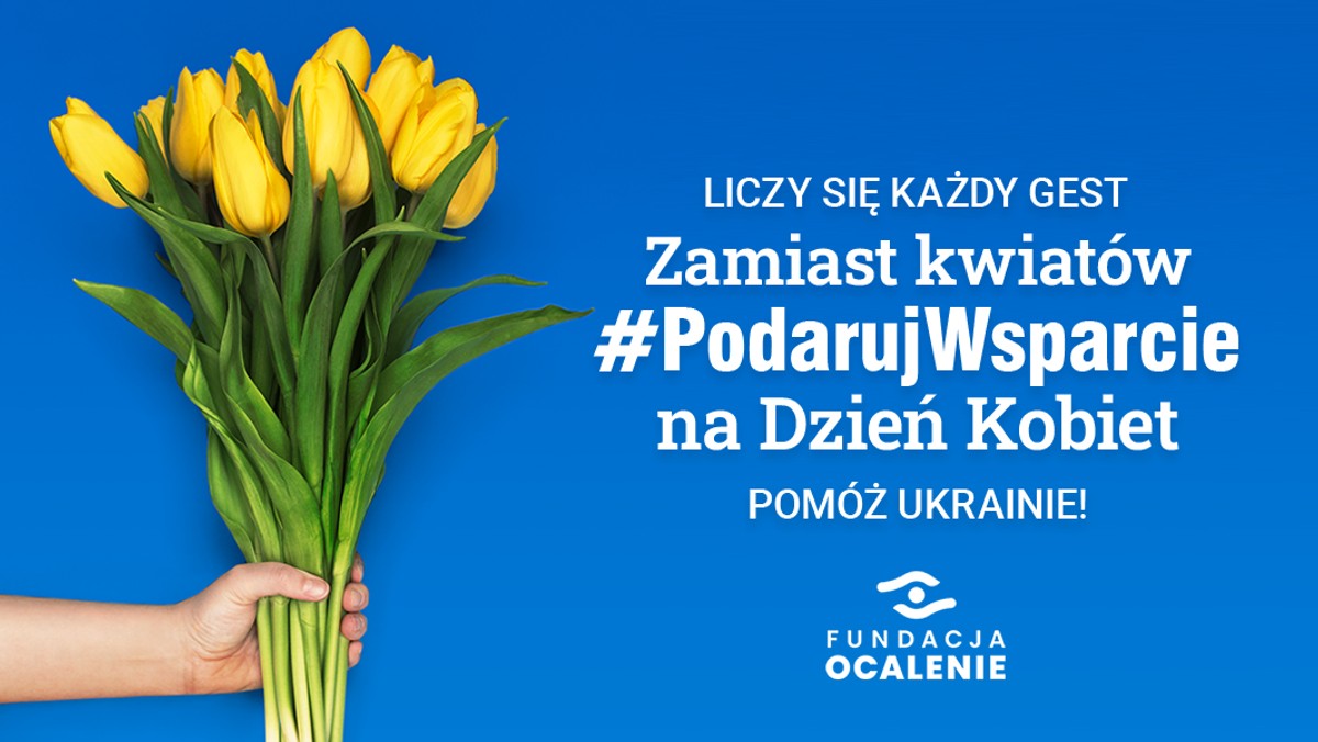 W Dzień Kobiet zgodnie z tradycją panie otrzymują kwiaty i drobne upominki. Ten 8 marca będzie jednak zupełnie inny. Niech stanie się on okazją do okazania wsparcia wszystkim kobietom, które uciekły z Ukrainy ze strachu przed wojną. Liczy się każdy, nawet najdrobniejszy gest!