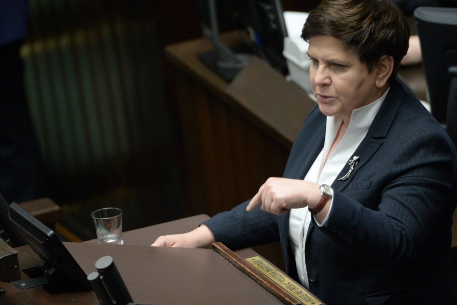 Beta Szydło, była premier, przekonywała, że nagrody jej ministrom się „po prostu należały”. Sejm, 22 marca 2018 r.