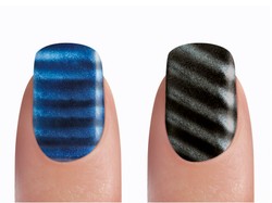 Chcesz mieć paznokcie w paski? Wypróbuj magnetyczne lakiery do paznokci