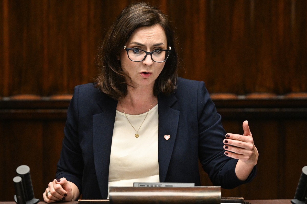 Posłanka KO Kamila Gasiuk-Pihowicz w Sejmie