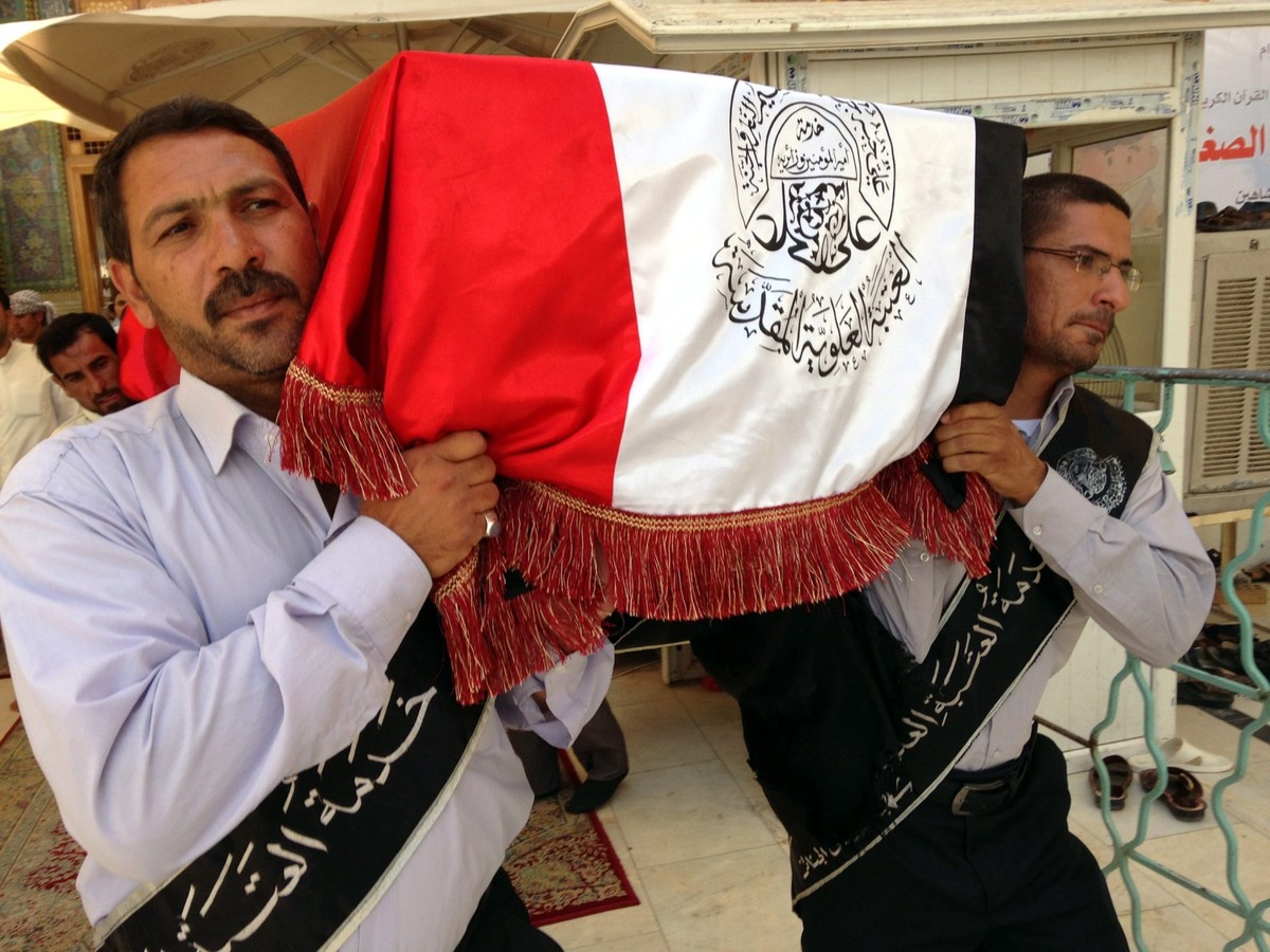 Pogrzeb jednej z ofiar walk w Iraku