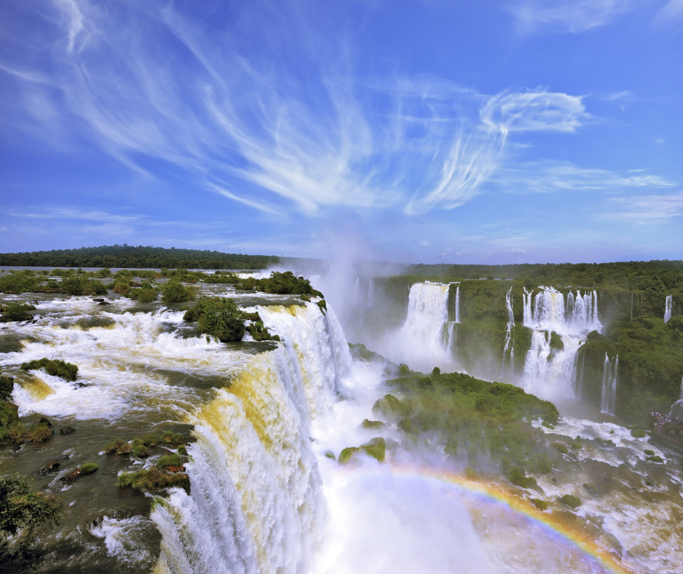 8. Wo­do­spad Iguaçu (Iguazú) na gra­ni­cy Bra­zy­lii i Ar­gen­ty­ny 