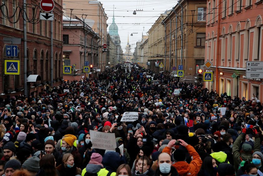 Rally in support of Alexei Navalny in Moscow