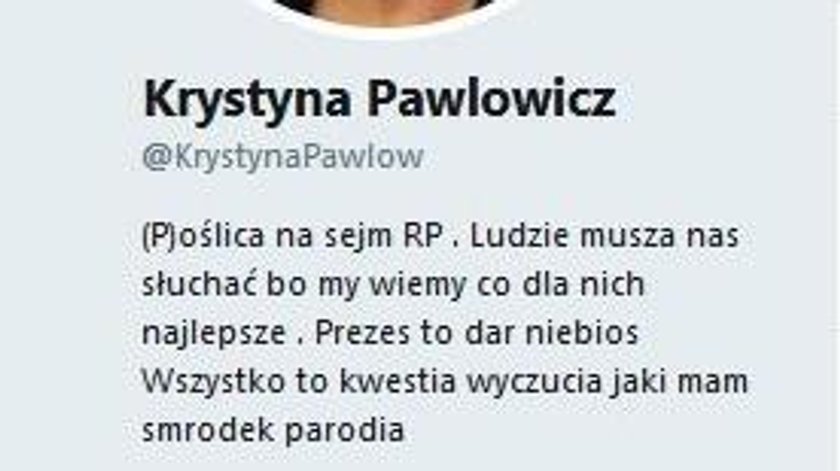 Kto podszywa się pod poseł Pawłowicz?