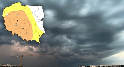 Będą gwałtowne burze – ulewny deszcz i huraganowy wiatr. IMGW ostrzega przed niebezpieczną pogodą